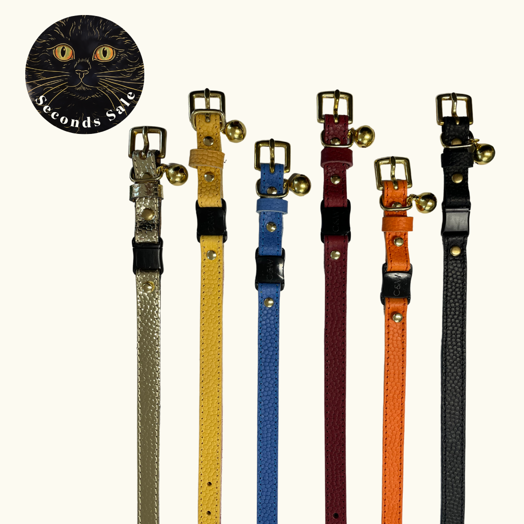 (SECONDS SALE) Caviar Cat Collar