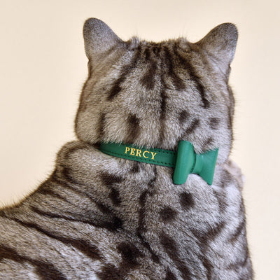 Wonderland - Mock Turtle Green Cat Collar