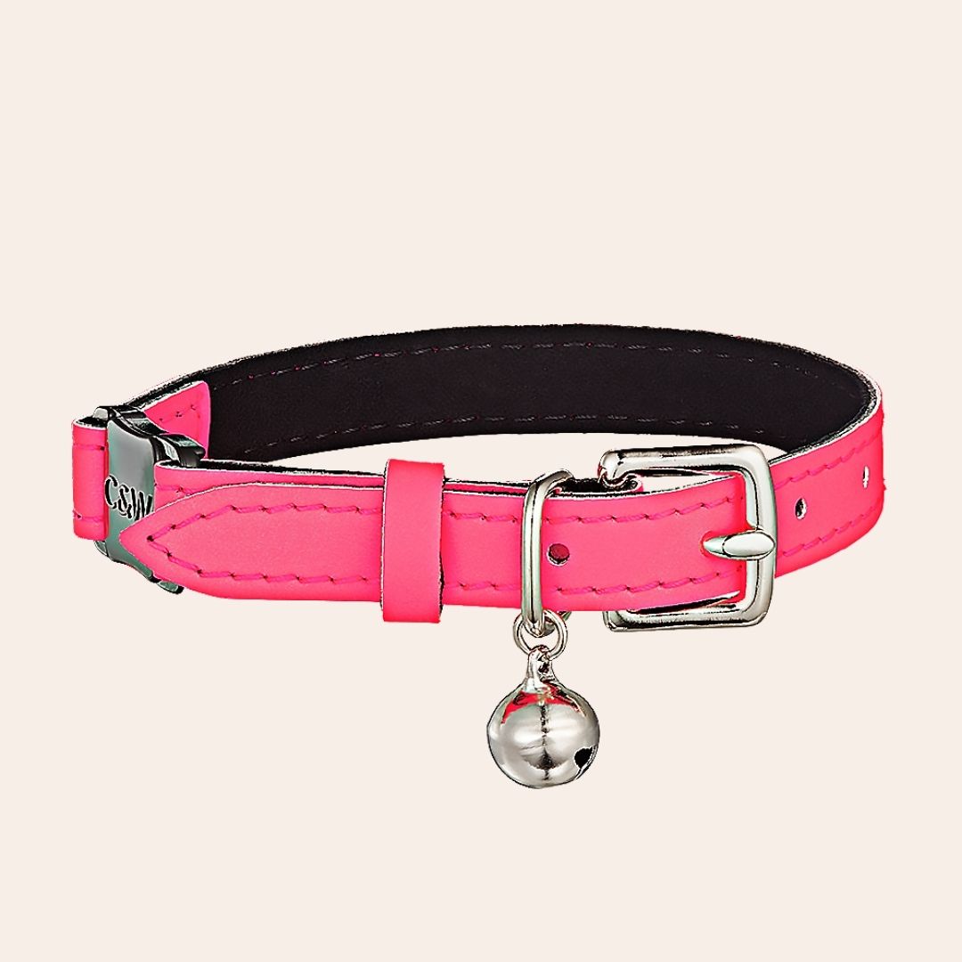 Neon Pink - Reflective Cat Collar