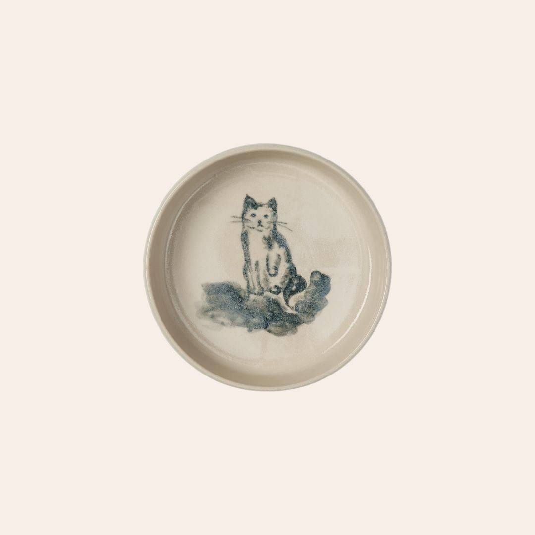 Hand-Painted Stoneware Food Dish - Cheshire & Wain x Kate Welton