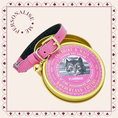 Wonderland - Flamingo Pink Cat Collar