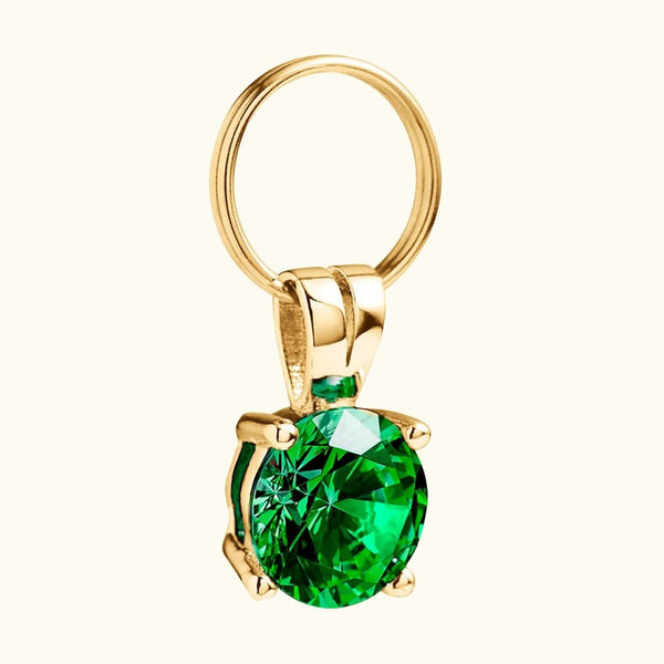 Emerald Cat Collar Charm by Cheshire Wain